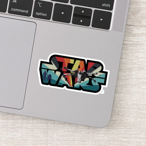 Retro X_Wing Starburst Star Wars Logo Sticker