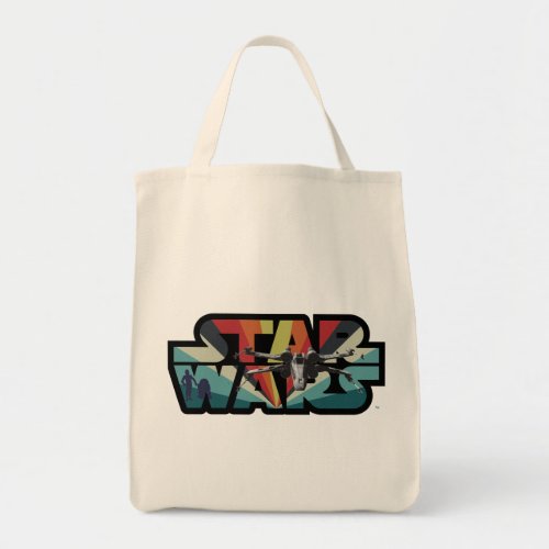 Retro X_Wing Starburst Star Wars Logo Tote Bag
