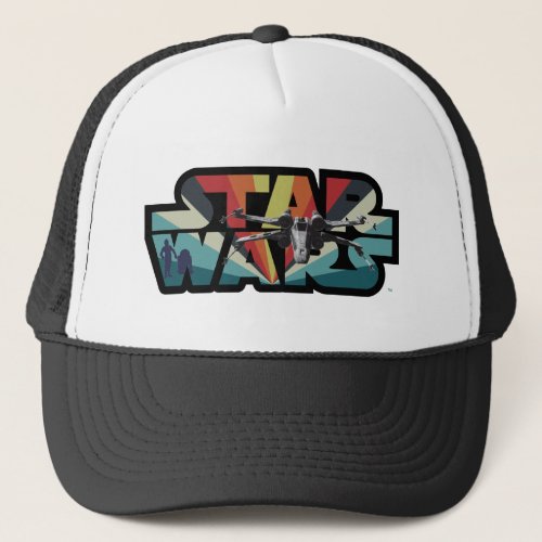 Retro X_Wing Starburst Star Wars Logo Trucker Hat