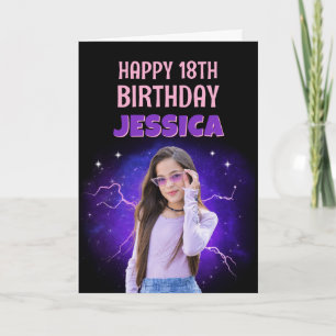 Retro Y2K Bootleg Rap Custom Photo Happy Birthday Card
