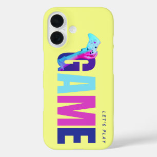 Retro Y2K Tech Synthwave Cyberpunk Gamer Yellow iPhone 16 Case