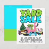 Retro Yard Sale Postcaed (Front/Back)
