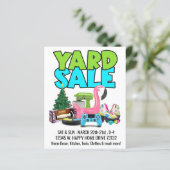 Retro Yard Sale Postcaed (Standing Front)