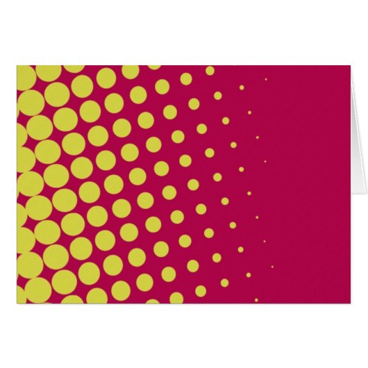 Retro yellow dots cards (Front Horizontal)