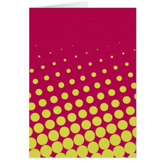 Retro yellow dots cards (Front)