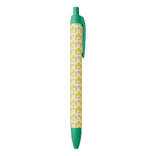 Retro Yellow Flower Garden Pattern Pen