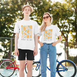 Retro Yellow Lemon Inspiration Quote T-Shirt