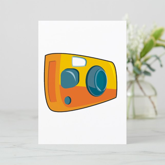 Retro Yellow Point and Shoot Film Camera Invitation (Creator Uploaded)