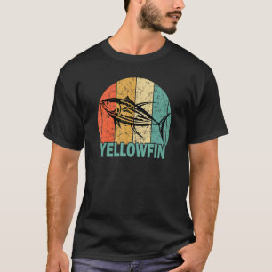 Retro Yellowfin Tuna For Tuna Fishermen Vintage L T-Shirt