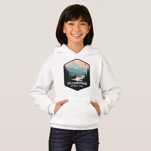 Retro Yellowstone National Park Deer Vintage Gift Hoodie