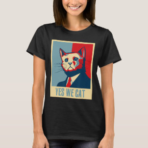 Retro Yes We Cat Funny Cat Lover Pet Owner T-Shirt