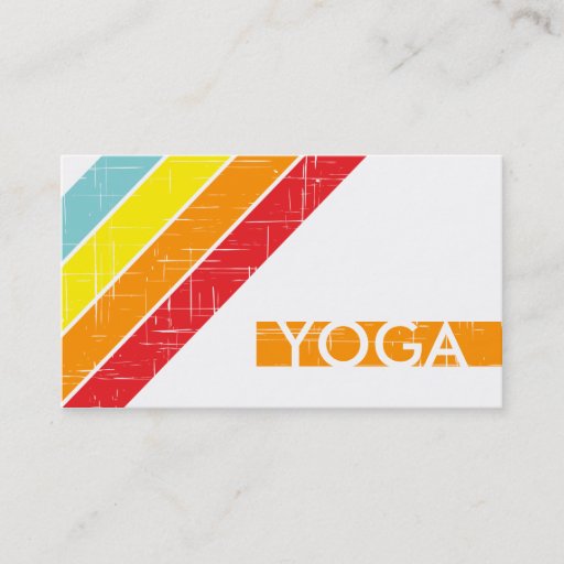 Customizable retro YOGA Business Card