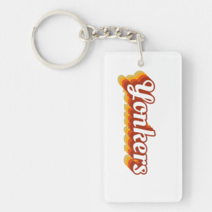 Retro Yonkers New York Keychain