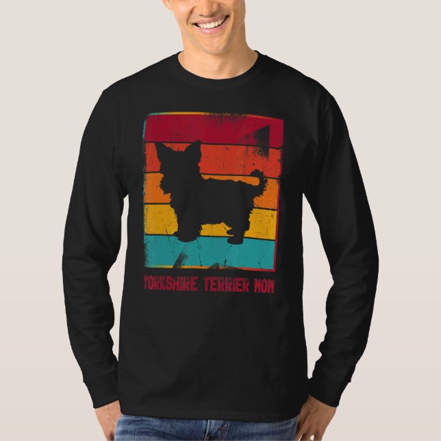Retro Yorkshire Terrier Mom Owner Mother Pet Mama  T-Shirt (Front)