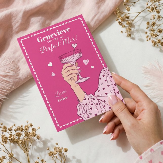 Retro You’re My Perfect Mix Valentine’s Day Card  (Retro You’re My Perfect Mix Valentine’s Day Card)