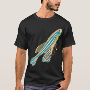 Retro Zebrafish Zebra Fish Glow T-Shirt