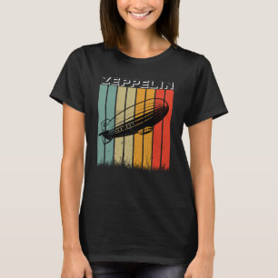 Retro Zeppelin Dirigible Airship Zepelin Zepplin T-Shirt