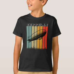 Retro Zeppelin Dirigible Airship Zepelin Zepplin T-Shirt