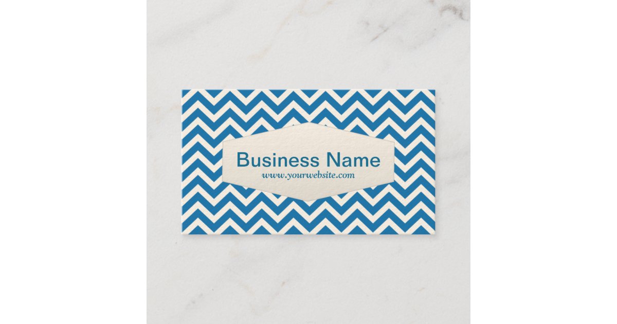 Retro Zigzag Substitute Teacher Business Card | Zazzle