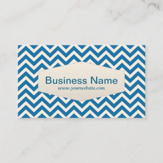 Retro Zigzag Substitute Teacher Business Card | Zazzle