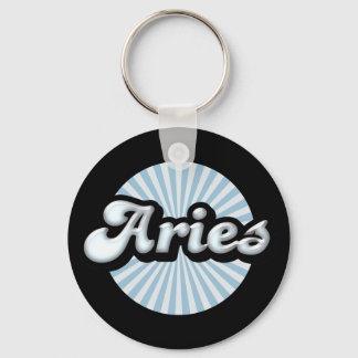 Retro Zodiac Aries Keychain