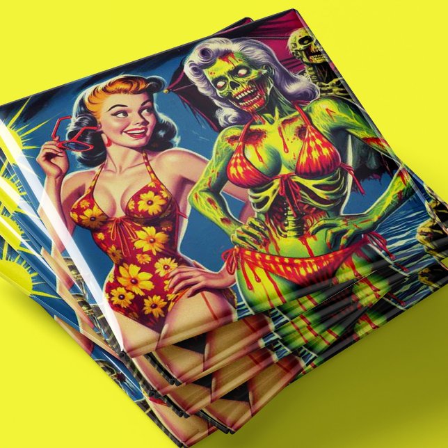 Retro Zombie Pin-up Magnet (Creator Uploaded)