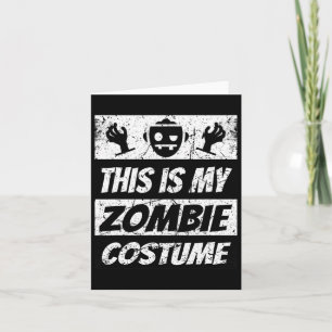 Retro Zombies Halloween Boys Kids Fun Costume  Card