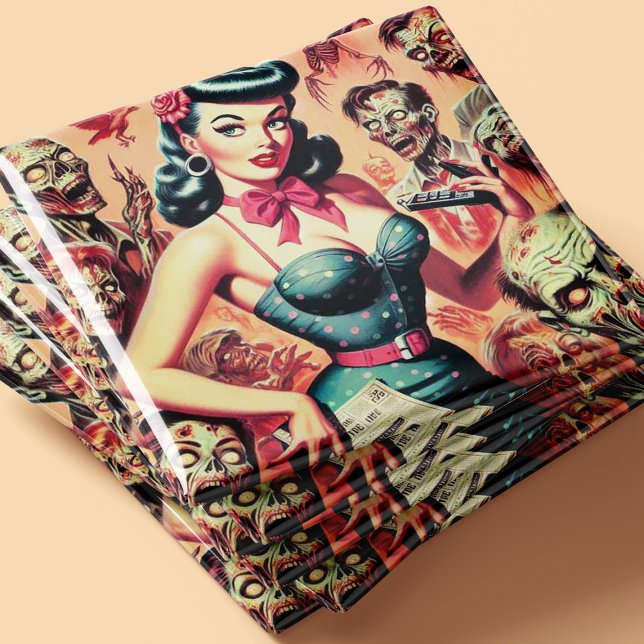Retro Zombies Pin-up Magnet (Creator Uploaded)