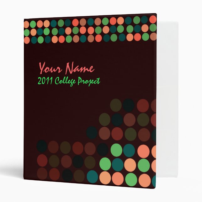 Retrodots Avery Binder (Front/Inside)