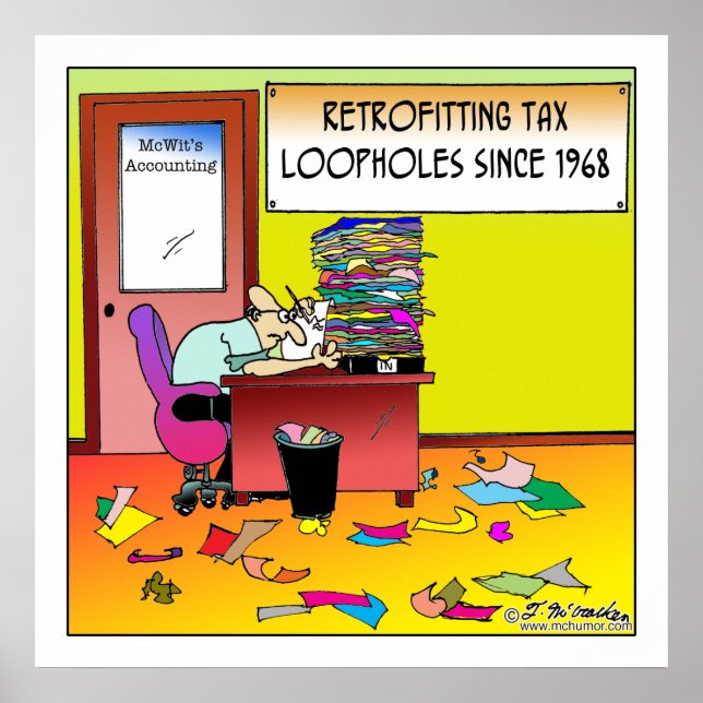 Retrofitting Tax Loopholes Poster (Front)