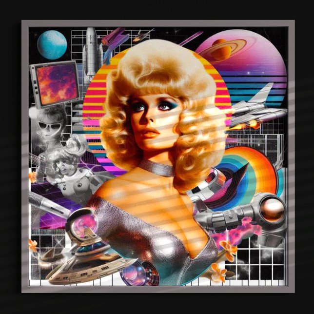 Retrofuturism Sci-Fi Woman Poster (Creator Uploaded)
