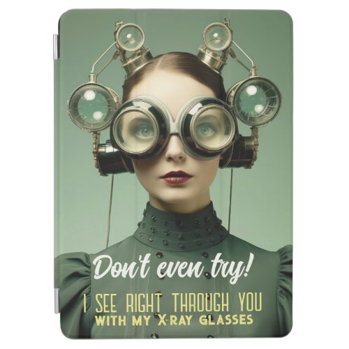 Retrofuturistic X_Ray Vision _ See Through You iPad Air Cover