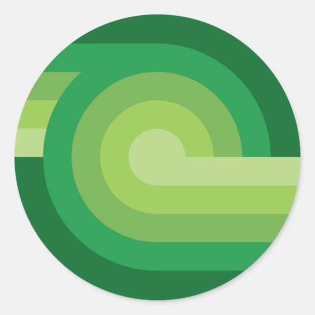 retrolove9 classic round sticker (Front)