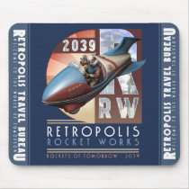 Retropolis Rocket Works Mouse Pad
