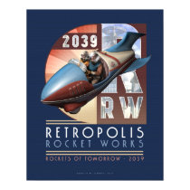Retropolis Rocket Works poster (16x20")