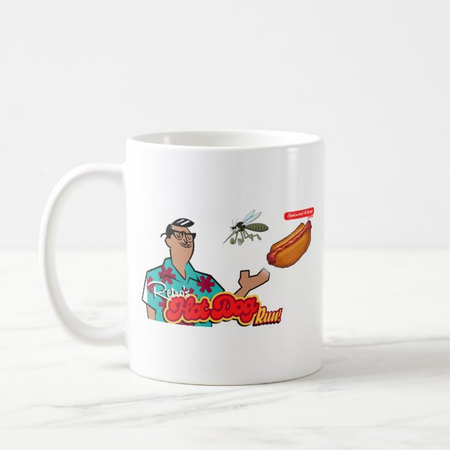 Retro's Hot Dog Run Coffee Mug (Left)