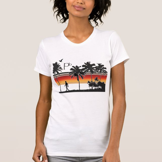 RetroSunsetBeach T-Shirt (Front)