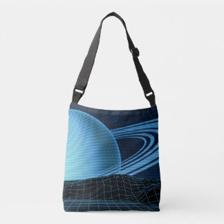 Retrowave Blue Crossbody Bag