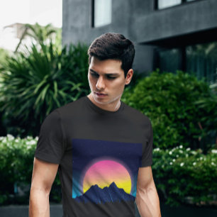 Retrowave Mountains T-Shirt