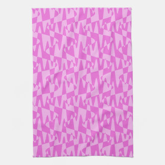 retrowave ripple - duo pink : kitchen towel