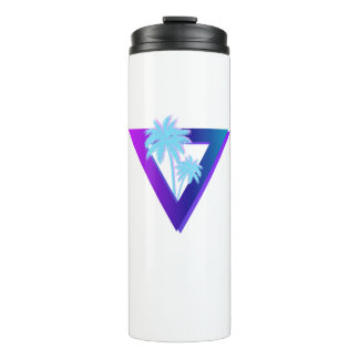 RETROWAVE SYNTHWAVE PALM TREES TRIANGLE TUMBLER