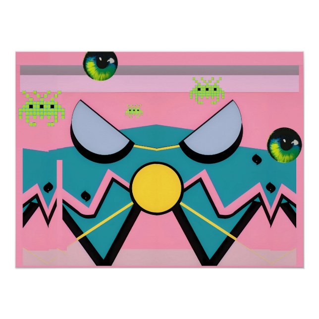 Retrowaves of Fame - Ken Gage Art Poster (Front)