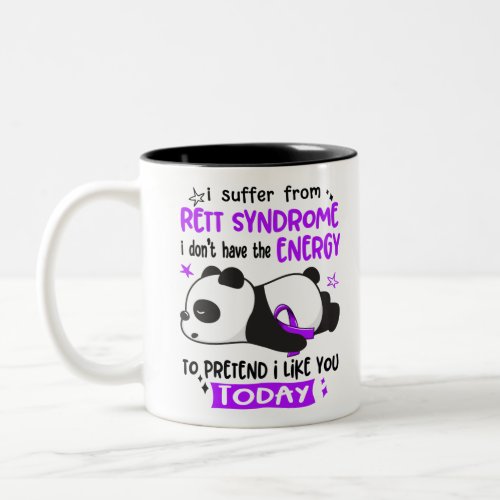 Rett Syndrome Awareness Month Ribbon Gifts Two_Tone Coffee Mug