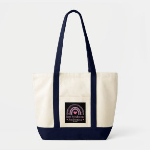 Rett Syndrome Awareness Purple Rainbow Hope Squad Tote Bag
