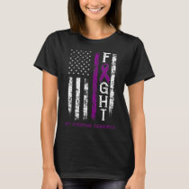 Rett Syndrome Warrior Us Flag Down Syndrome Awaren T-Shirt