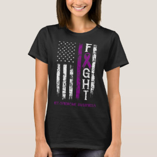Rett Syndrome Warrior Us Flag Down Syndrome Awaren T-Shirt