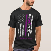 Rett Syndrome Warrior Us Flag Down Syndrome Awaren T-Shirt