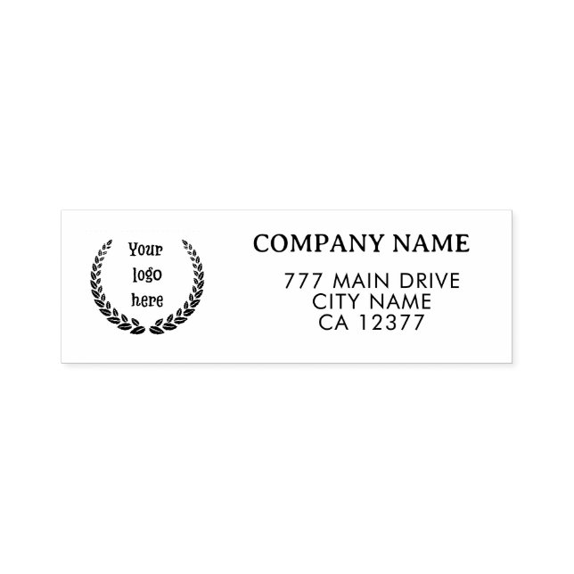 Return Address Business Stamp | Brand Logo Stamps (Design)