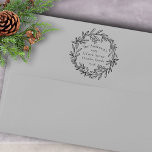Return Address Christmas Botanical  Rubber Stamp<br><div class="desc">You will love this stylish and unique botanical Christmas return address stamp. Add a luxurious touch to your stationery with this fine art botanical design. Personalize it with your name and address details for a truly bespoke addition to your holiday correspondence.</div>