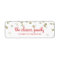 RETURN ADDRESS confetti polka dot glitter gold